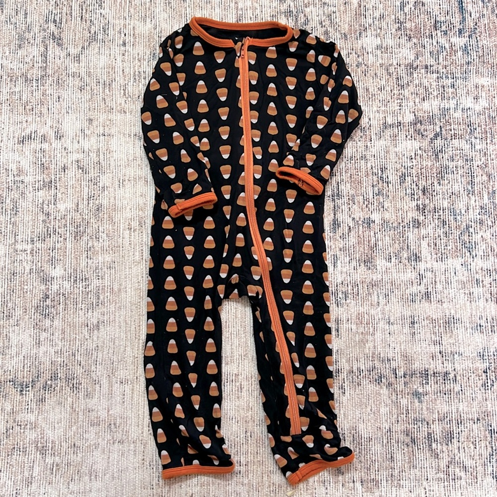 KICKEE PANTS | halloween fall printed coverall with zipper